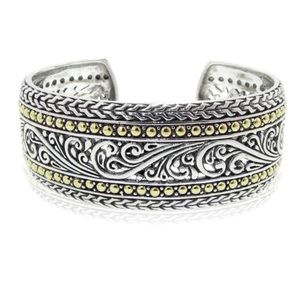 Effy 925 Sterling Silver & Gold Cuff Bracelet